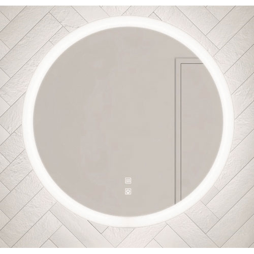 Miroir Mural Rond En Sélénite 24 Pouces – Motif Soleil, Artisanal, Pour Salon, Salle De Bain