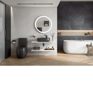 WC suspendu (finition café mat)