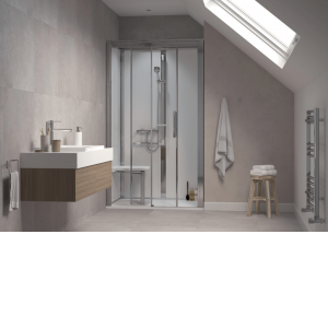 Cabine de douche autoportante