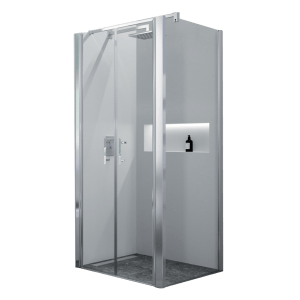 Paroi fixe latérale pour porte battante décadrée
