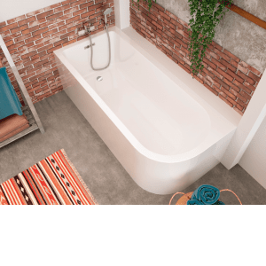 Baignoire autoportante d'angle
