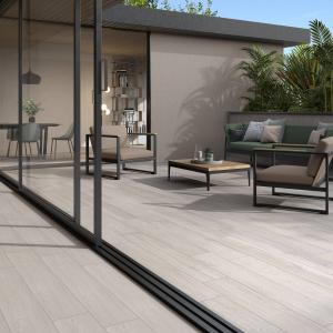 Carrelage sol bois blanc