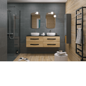 Plan pour double vasque à poser