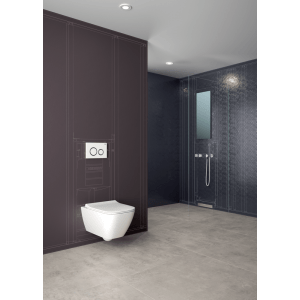 Bâti-support douche pour évacuation murale