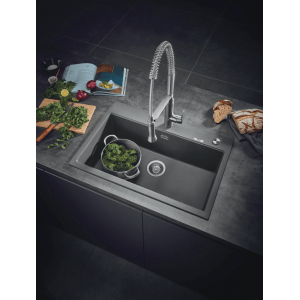Évier composite gris granite