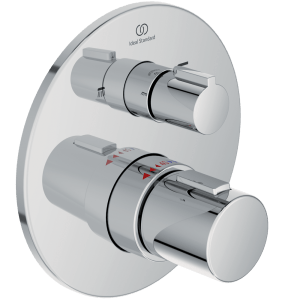 Thermostatique encastré rond