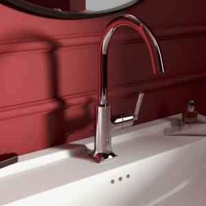 Mitigeur lavabo col de cygne chrome