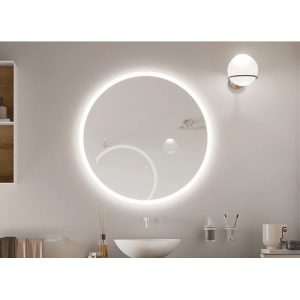 Miroir rond avec éclairage