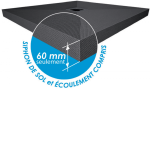 Receveur extraplat
