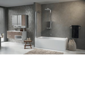 Pare-baignoire pivotant