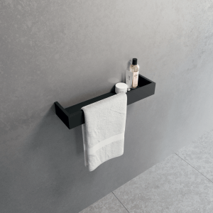 Étagère avec porte-serviettes