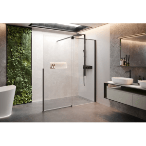 Paroi de douche Walk-in avec panneau coulissant