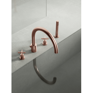 Mitigeur bain/douche 4 trous sur gorge
