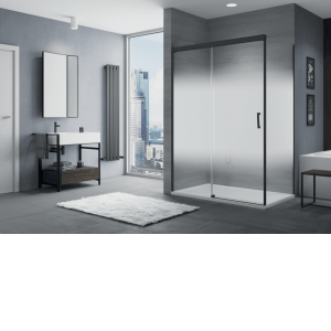 Porte coulissante 2 volets dont 1 fixe CAS2