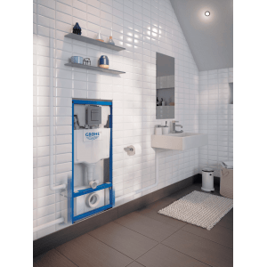Broyeur adaptable avec bâti-support à carreler pour WC suspendus