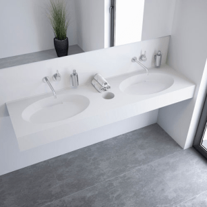 Plan de toilette moulé sur-mesure