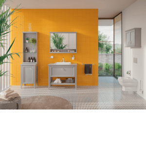 Meuble sous vasque encastrée