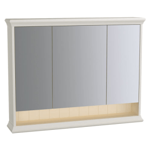 Armoire de toilette ivoire mat avec éclairage LED