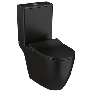 Pack WC à poser  open back, noir mat
