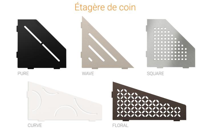 Etagères de douche