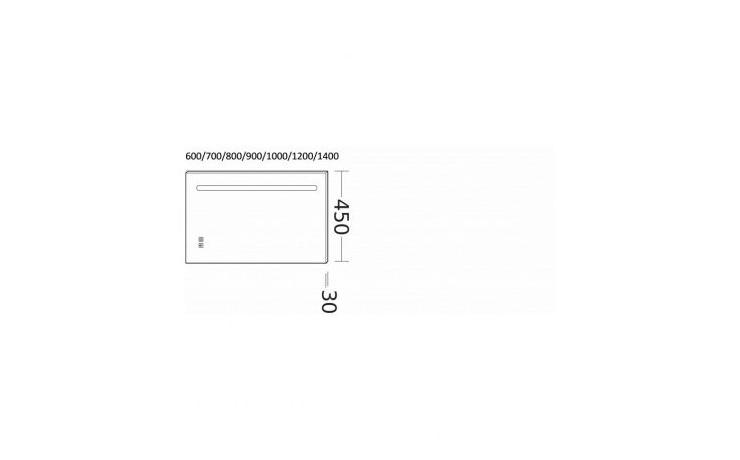 Domao Miroir Led dimensions
