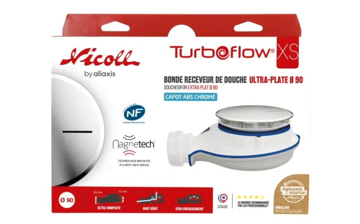 Bonde de douche TURBOFLOW®-XS Ø90 marque Nicoll