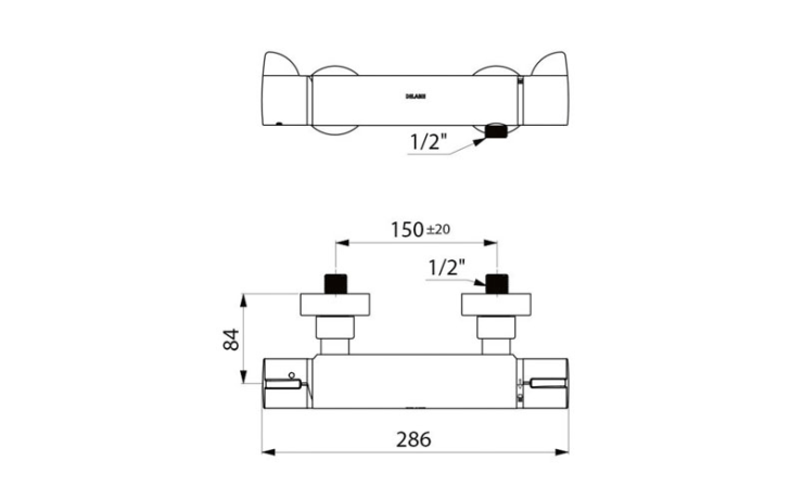 Mitigeur de douche thermostatique