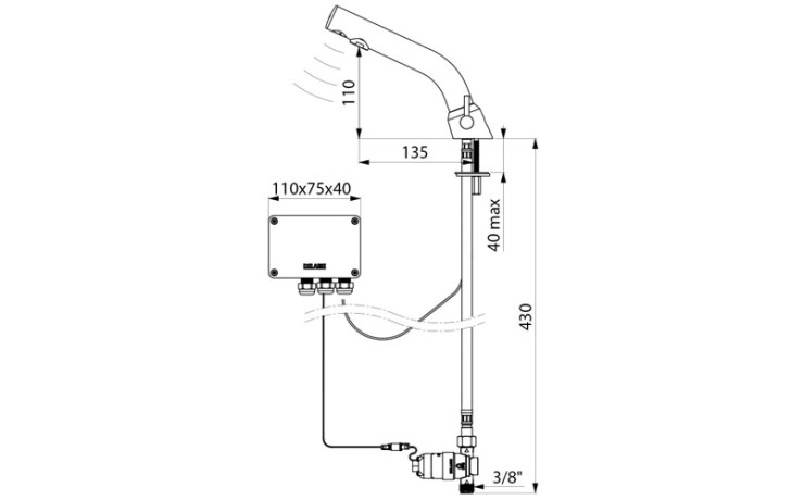 Mitigeur de lavabo automatique