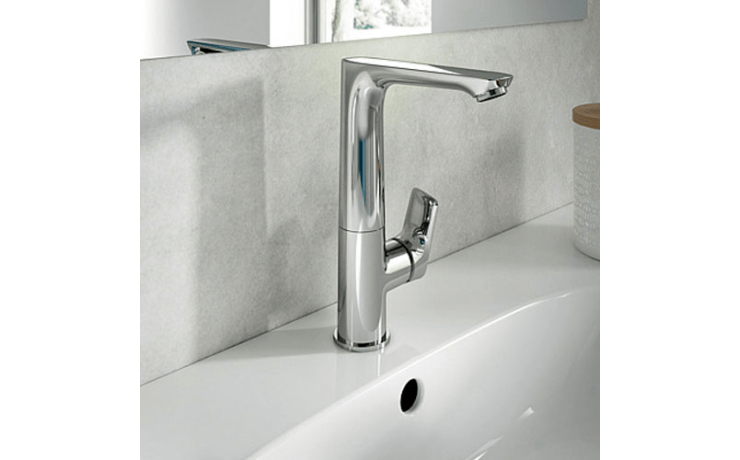 Mitigeur lavabo bec haut chrome