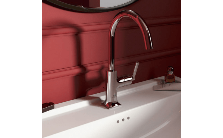 Mitigeur lavabo col de cygne chrome