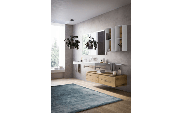Meuble bas latéral avec tiroir Perfetto + plan top