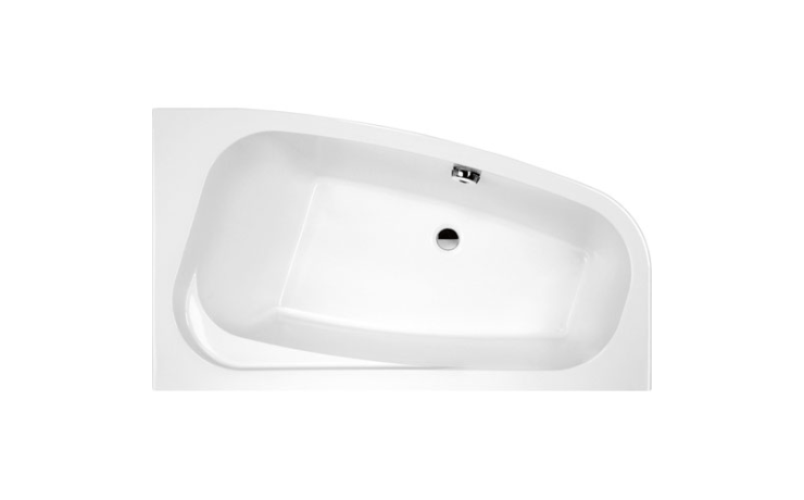 Baignoire asymétrique d'angle