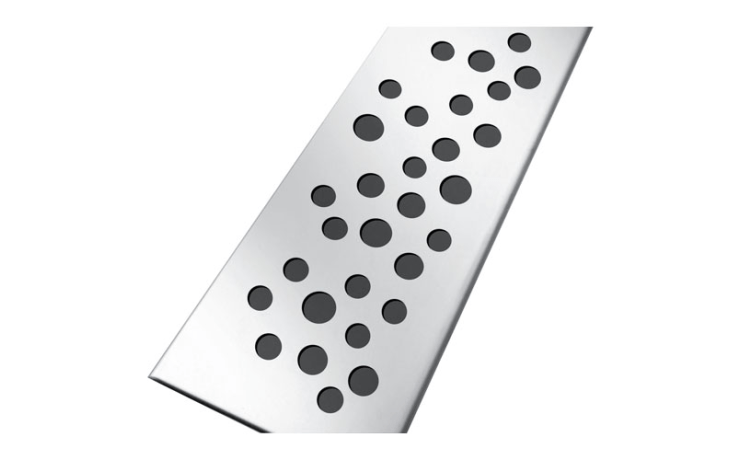 Caniveau de douche avec grille réversible pour douches à l'italienne