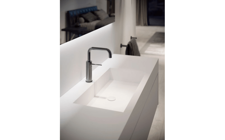 MITIGEUR LAVABO AVEC VIDAGE PUSH, DIAMOND SMOKE PVD