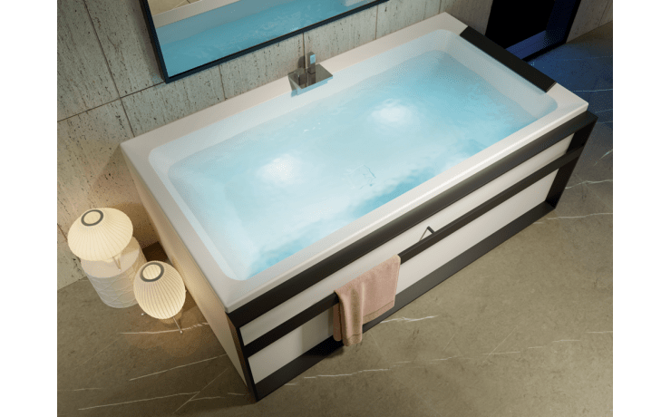 Baignoire avec système balnéo mixte
