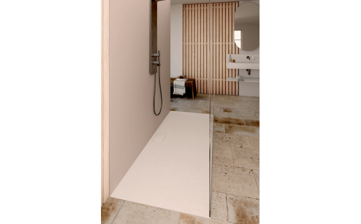 Receveur de douche avec caniveau sur la longueur