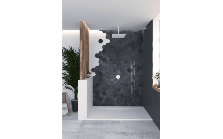 Receveur de douche avec caniveau sur la longueur