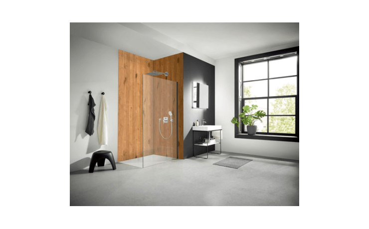 Walk-in, paroi sans stabilisation