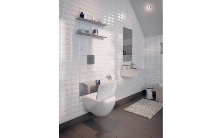 Broyeur adaptable avec bâti-support à carreler pour WC suspendus