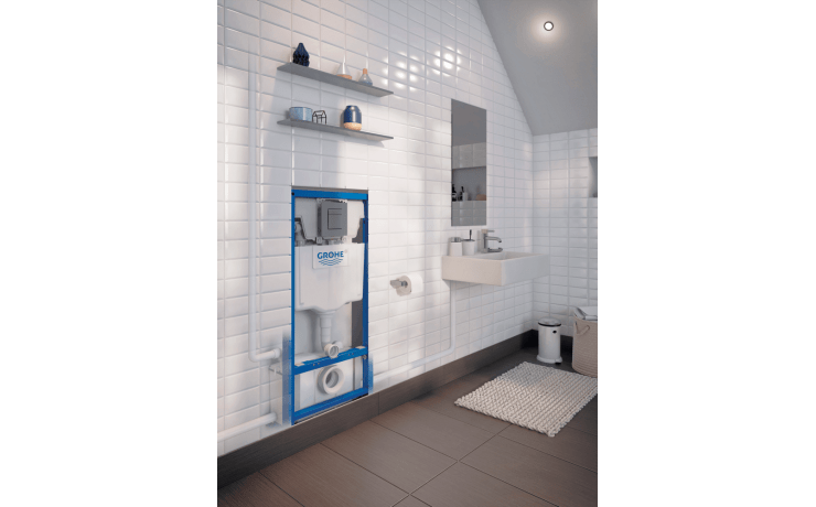 Broyeur adaptable avec bâti-support à carreler pour WC suspendus
