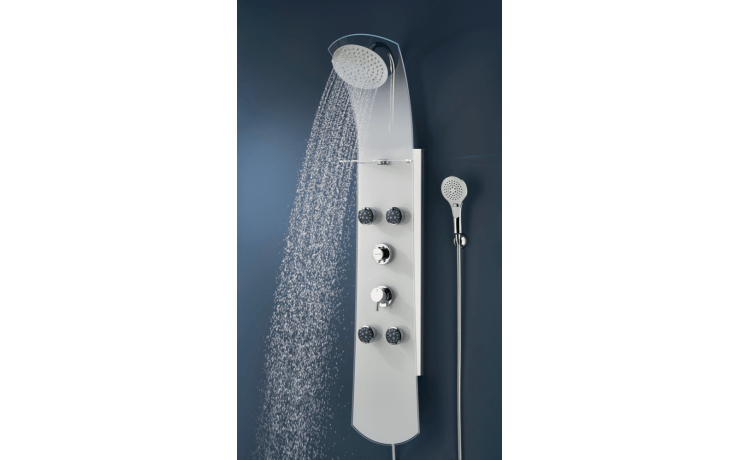 Colonne bain douche mitigeur avec deux jets: pluie et massage