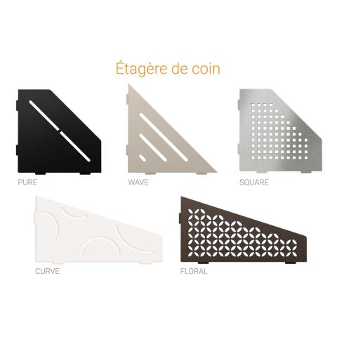 Etagères de douche