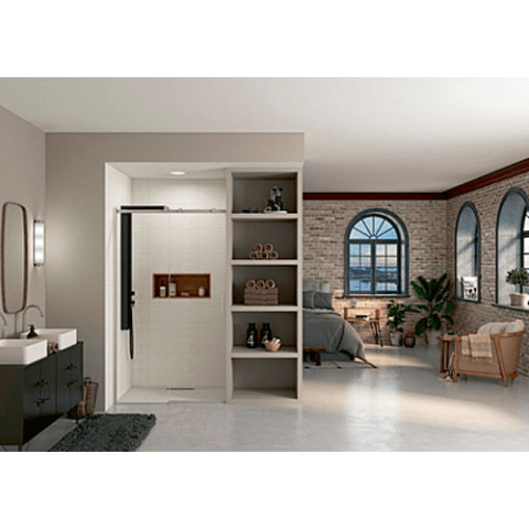 Porte coulissante en niche