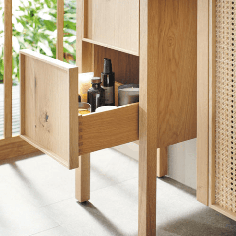 Colonne avec 1 porte et 1 tiroir