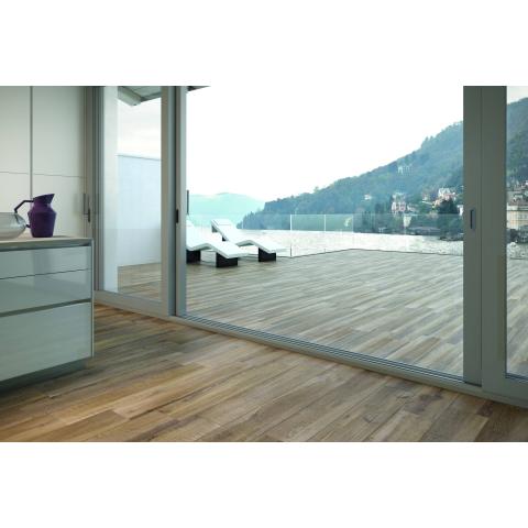 Carrelage sol bois foncé