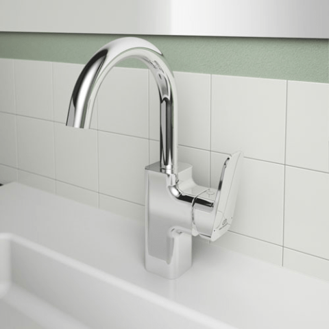 Mitigeur Lavabo bec tube haut