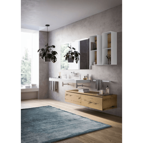 Meuble bas latéral avec tiroir Perfetto + plan top