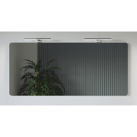 Miroir avec cadre finition type chrome