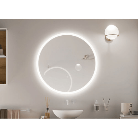 Miroir rond avec éclairage